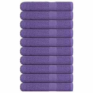 Savna brisače FROGN 10 kosov vijolične 80x200 cm 360 g/m²