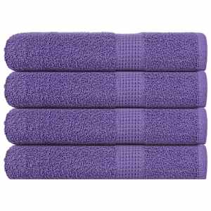 Brisače FROGN 4 kosi vijolične 100x200 cm 360 g/m²