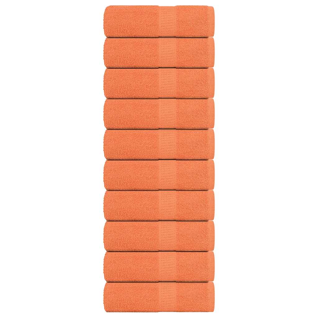 Gästetücher 10 Stk. Orange 30×50 cm 360 g/m² 100% Baumwolle