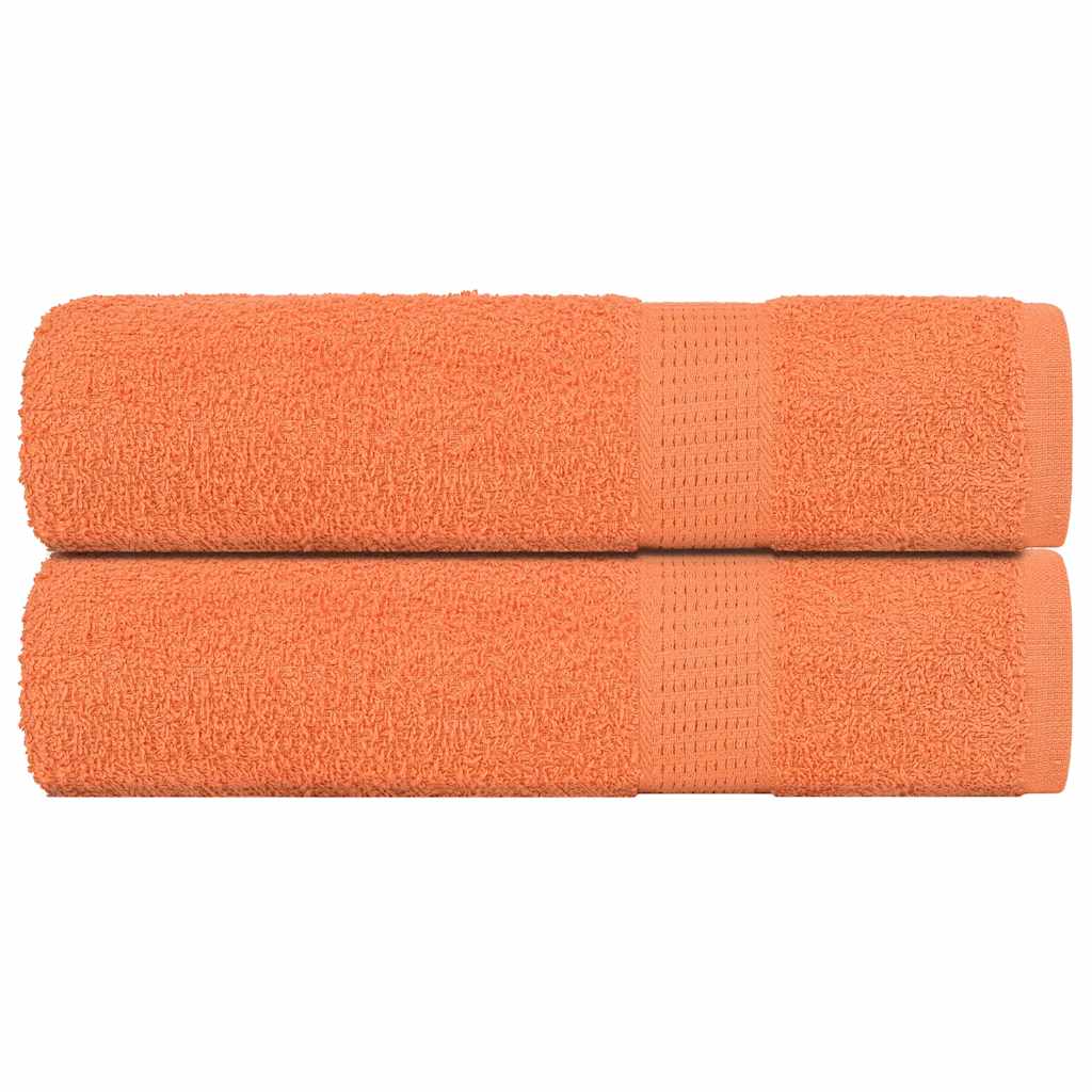 Handtücher 2 Stk. Orange 50×100 cm 360 g/m² 100% Baumwolle