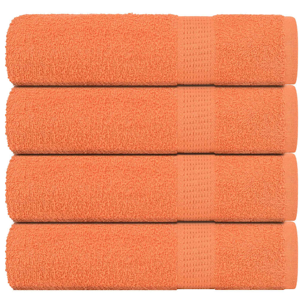 Handtücher 4 Stk. Orange 50×100 cm 360 g/m² 100% Baumwolle