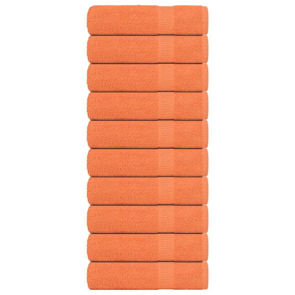 vidaXL Handtücher 10 Stk. Orange 50x100 cm 360 g/m² 100% Baumwolle