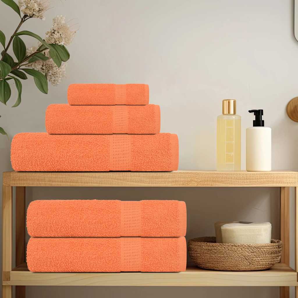 Thumbnail - vidaXL Badetücher 2 Stk. Orange 100x150 cm 360 g/m² 100% Baumwolle