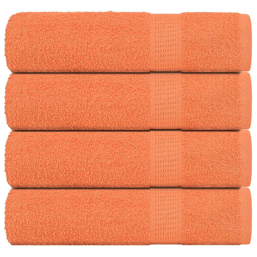 vidaXL Badetücher 4 Stk. Orange 100x150 cm 360 g/m² 100% Baumwolle