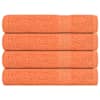 vidaXL r&auml;tikud FROGN 4 tk, oranž, 100x200 cm, 360 g/m&sup2;