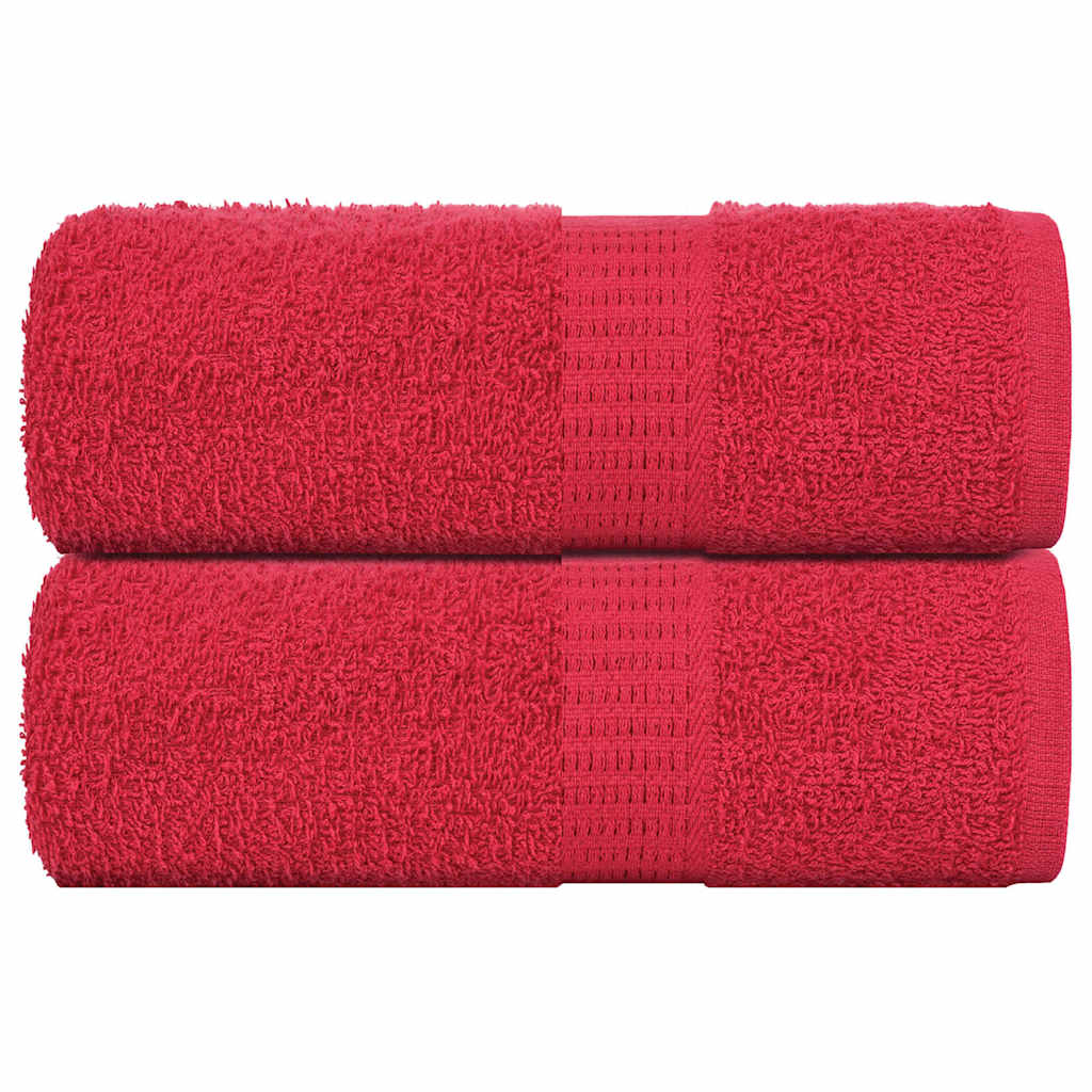 vidaXL Ručníky FROGN 2 ks červené 30x30 cm 360 g/m²