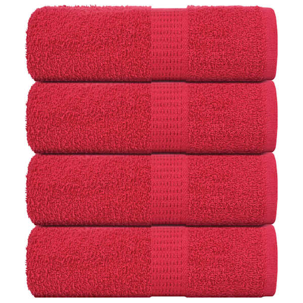 vidaXL pesur&auml;tikud KONNA 4 tk punased 30 x 30 cm 360 g/m&sup2;