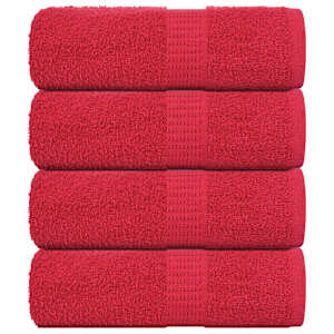 Brisače za goste FROGN 4 kosi rdeče 30x50 cm 360 g/m²