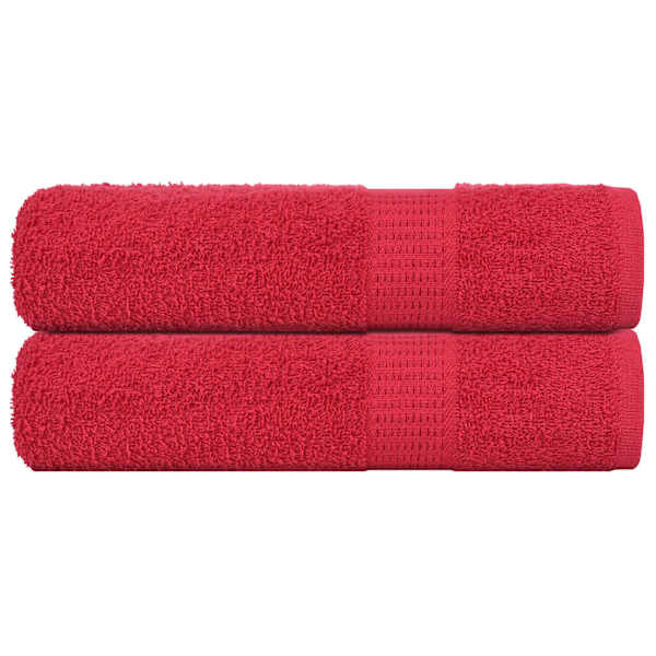 vidaXL vannitoar&auml;tikud KONNA 2 tk punased 100 x 150 cm 360 g/m&sup2;