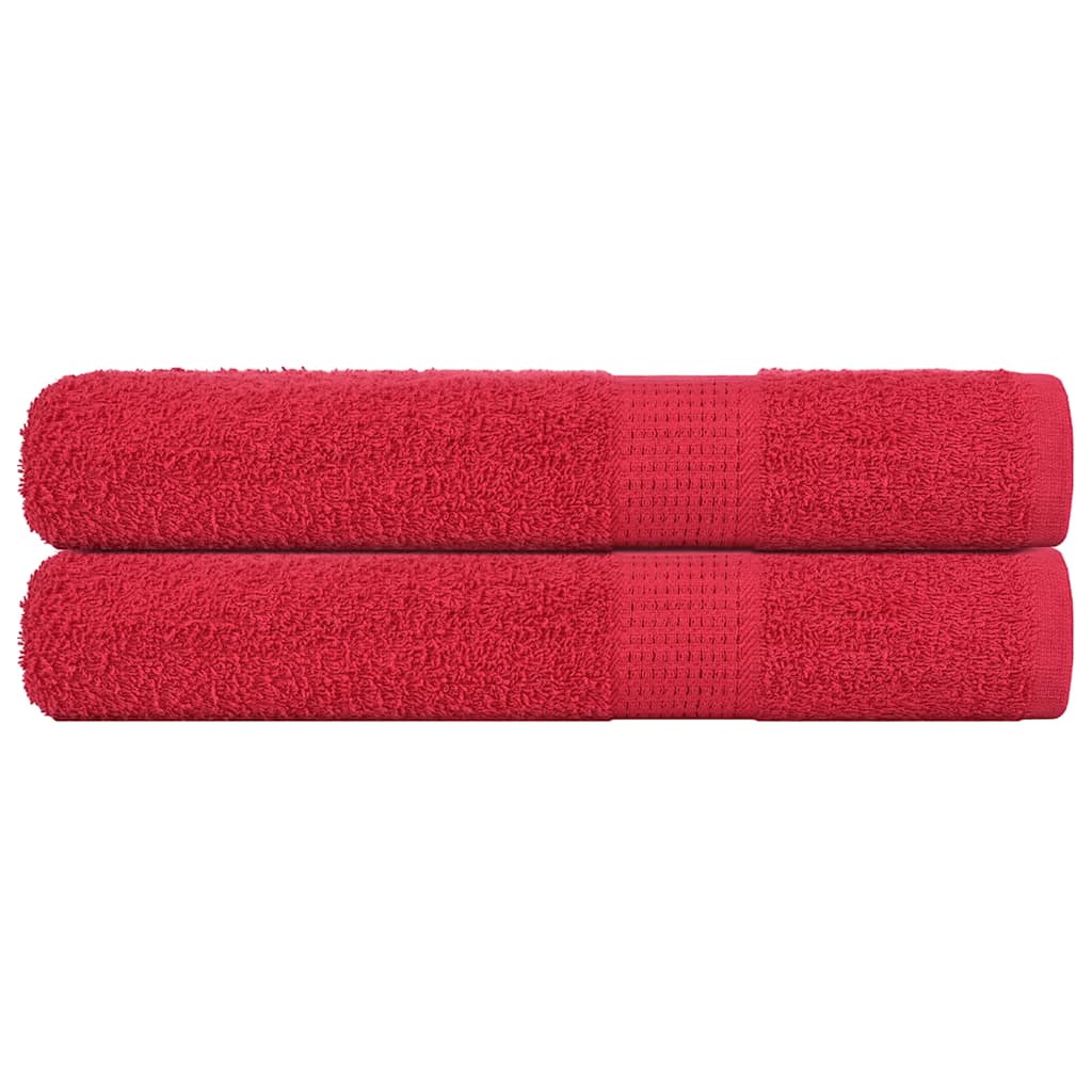 vidaXL Saunové osušky FROGN 2 ks červené 80x200 cm 360 g/m²