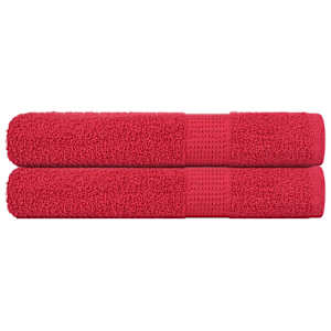 Saunové osušky FROGN 2 ks červené 80x200 cm 360 g/m² - obrázek 1
