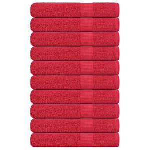 Savna brisače FROGN 10 kosov rdeče 80x200 cm 360 g/m²