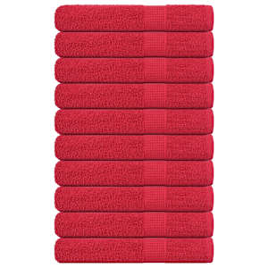 Brisače FROGN 10 kosov rdeče 100x200 cm 360 g/m²