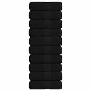 Brisače za goste FROGN 10 kosov črne 30x50 cm 360 g/m²