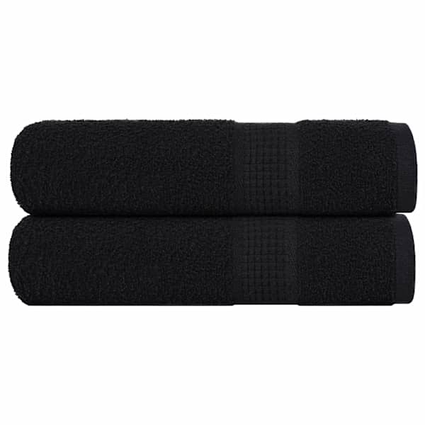vidaXL du&scaron;ir&auml;tikud KONNA 2 tk mustad 70 x 140 cm 360 g/m&sup2;