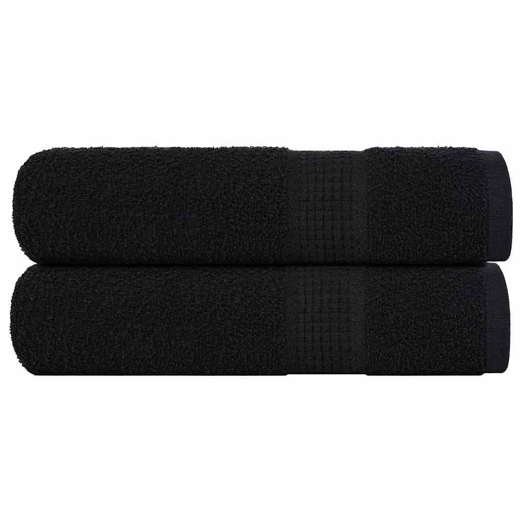 vidaXL Ručníky do sprchy FROGN 2 ks černé 70 x 140 cm 360 g/m²