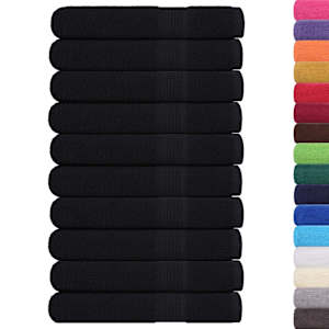 Saunové osušky FROGN 10 ks černé 80x200 cm 360 g/m² - obrázek 2