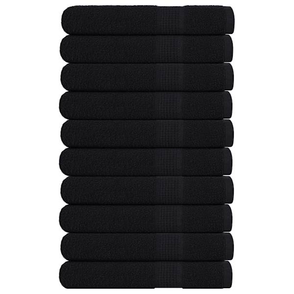 vidaXL r&auml;tikud FROGN 10 tk, must, 100x200 cm, 360 g/m&sup2;