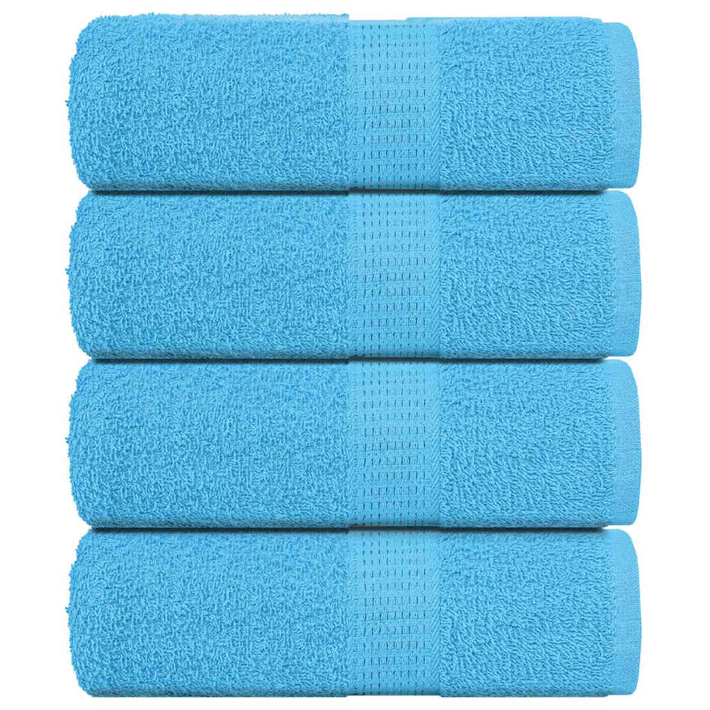 vidaXL Ručníky FROGN 4 ks tyrkysové 30x30 cm 360 g/m²