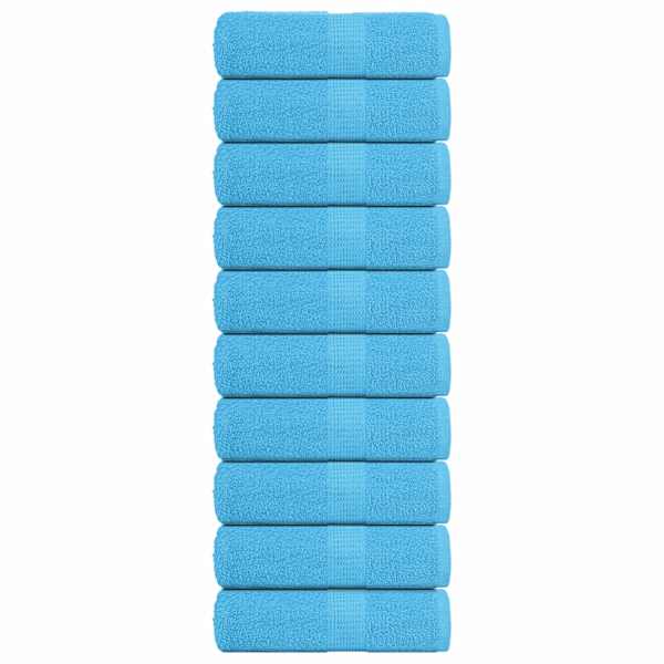 vidaXL pesur&auml;tikud KONNA 10 tk t&uuml;rkiissinine 30 x 30 cm 360 g/m&sup2;