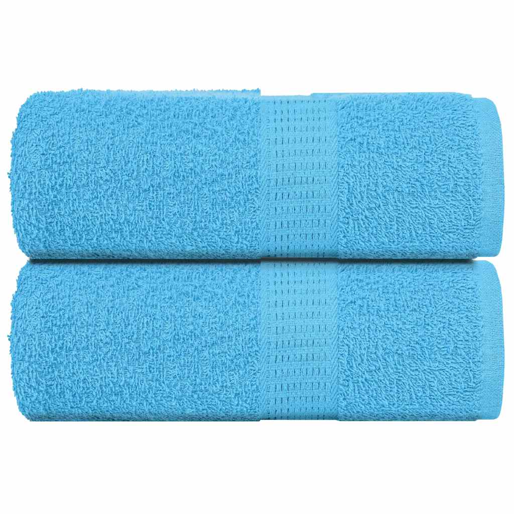 vidaXL Ručníky pro hosty FROGN 2 ks tyrkysové 30x50 cm 360 g/m²