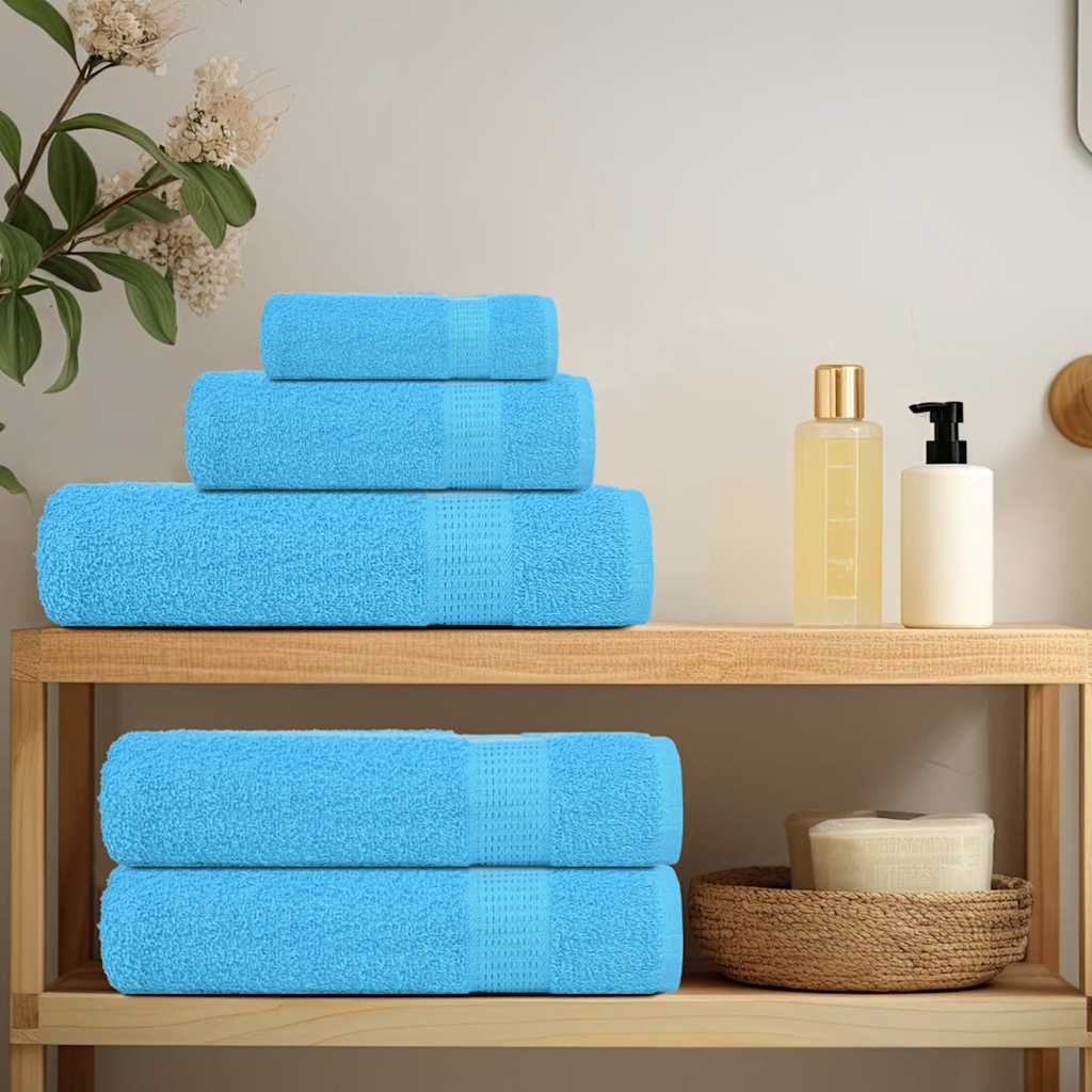 Thumbnail - vidaXL Handtücher 2 Stk. Türkis 50x100 cm 360 g/m² 100% Baumwolle
