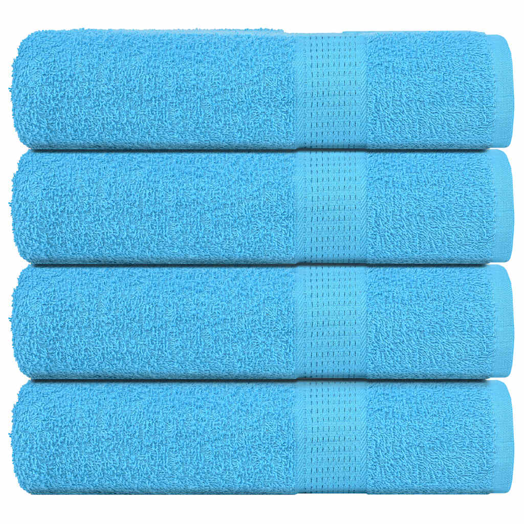 vidaXL Ručníky do sprchy FROGN 4 ks tyrkysové 70x140 cm 360 g/m²