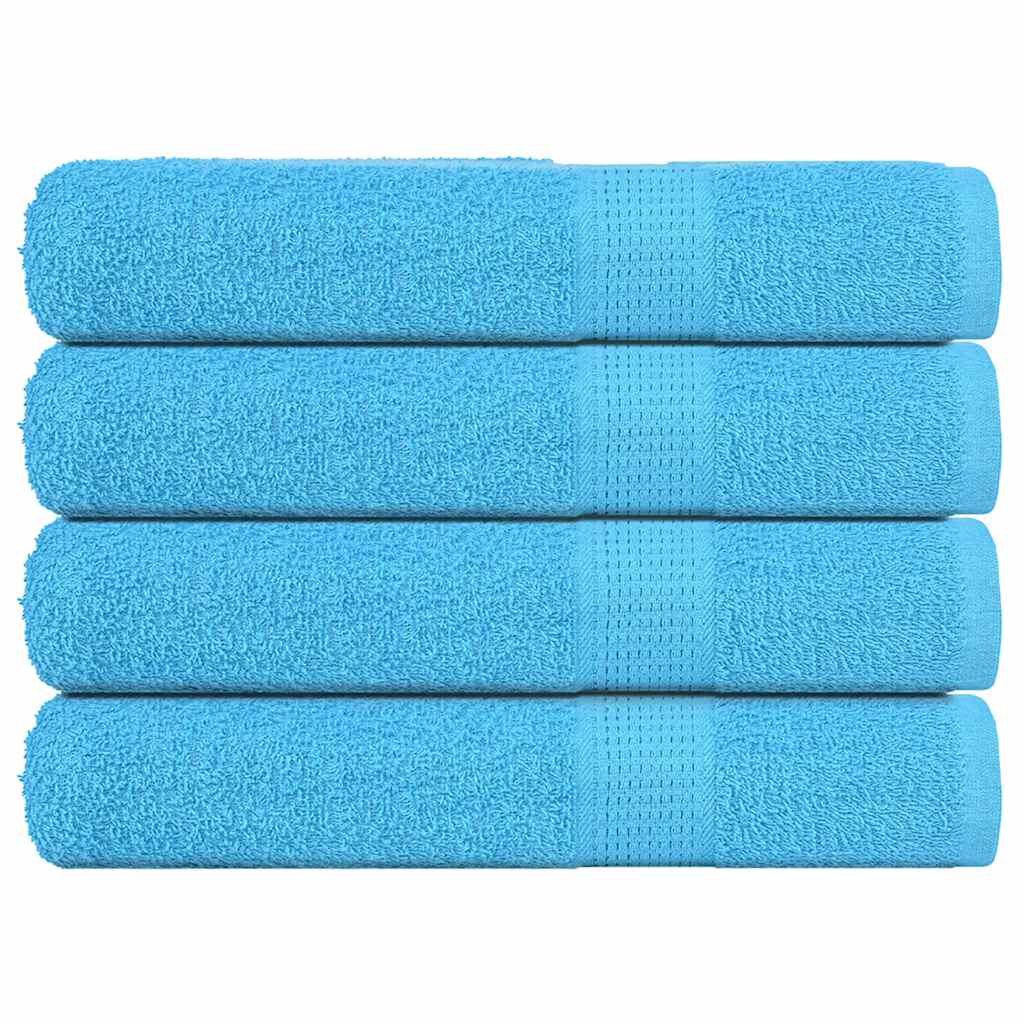 vidaXL Saunové osušky FROGN 4 ks tyrkysové 80x200 cm 360 g/m²