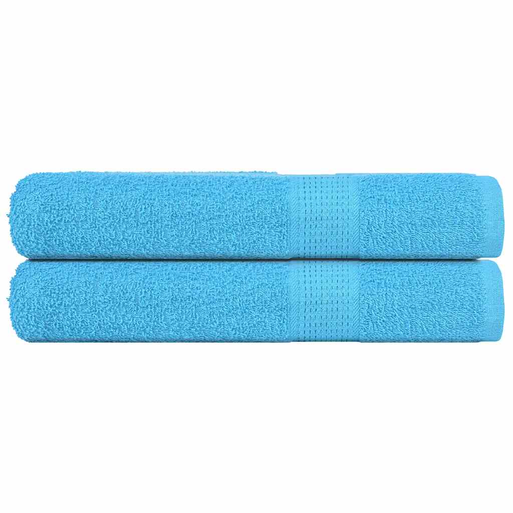 vidaXL Handdukar FROGN 2 st turkos 100x200 cm 360 gsm