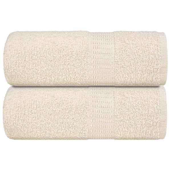 vidaXL pesur&auml;tikud KONNAM&Auml;NG 2 tk kreemjad 30 x 30 cm 360 g/m&sup2;