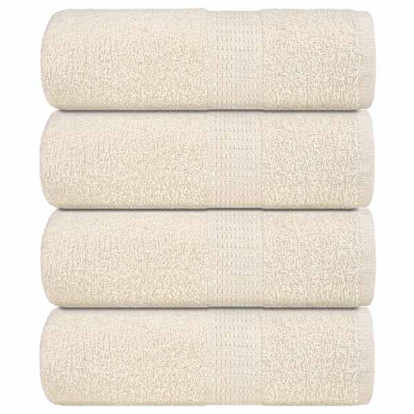 vidaXL pesur&auml;tikud KONNAM&Auml;NG, 4 tk kreemjad, 30 x 30 cm, 360 g/m&sup2;