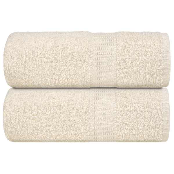 vidaXL k&uuml;lalister&auml;tikud KONNA 2 tk kreemjad 30 x 50 cm 360 g/m&sup2;