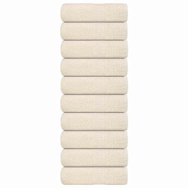 vidaXL k&uuml;lalister&auml;tikud KONNA 10 tk kreemjad 30 x 50 cm 360 g/m&sup2;