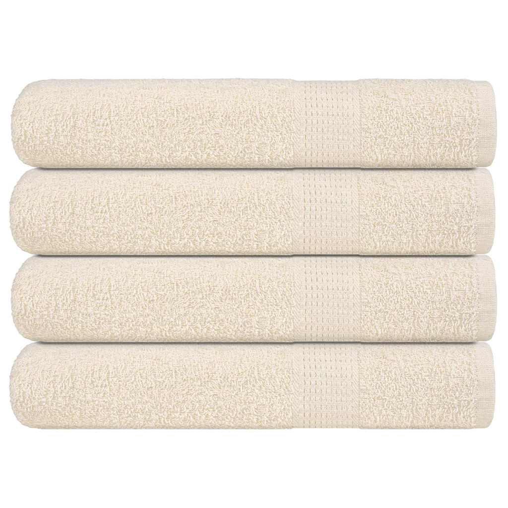 vidaXL Saunové osušky FROGN 4 ks krémové 80x200 cm 360 g/m²
