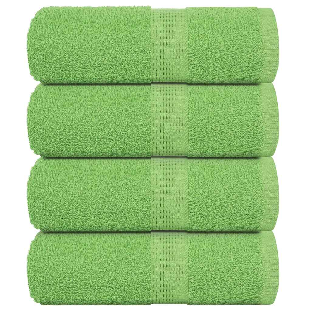 vidaXL Prosoape de săpun 4 buc Verde măr 30x30 cm 360 g/m² 100% bumbac