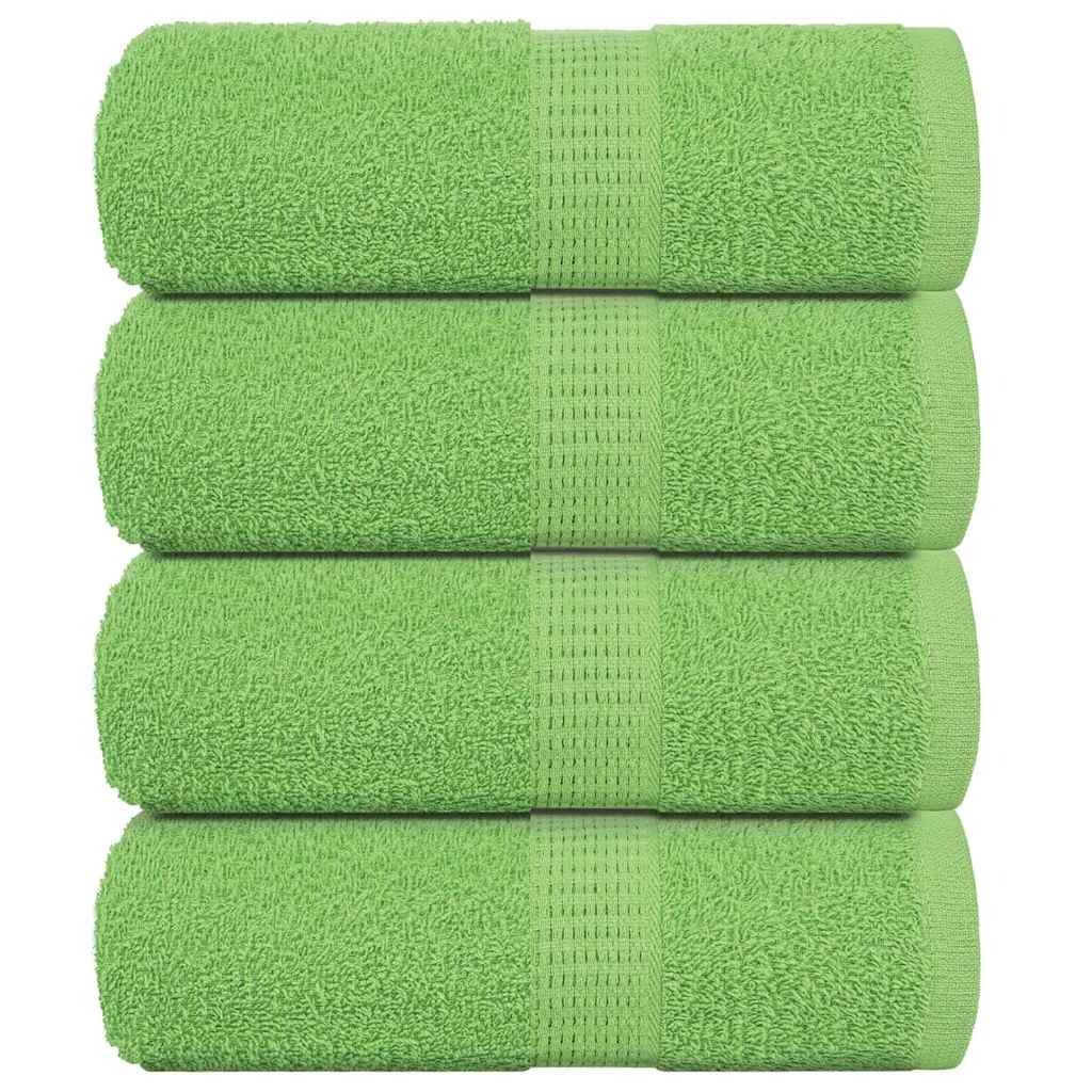 vidaXL Ručníky na mytí FROGN 4 ks jablečně zelené 30x30 cm 360 g/m²