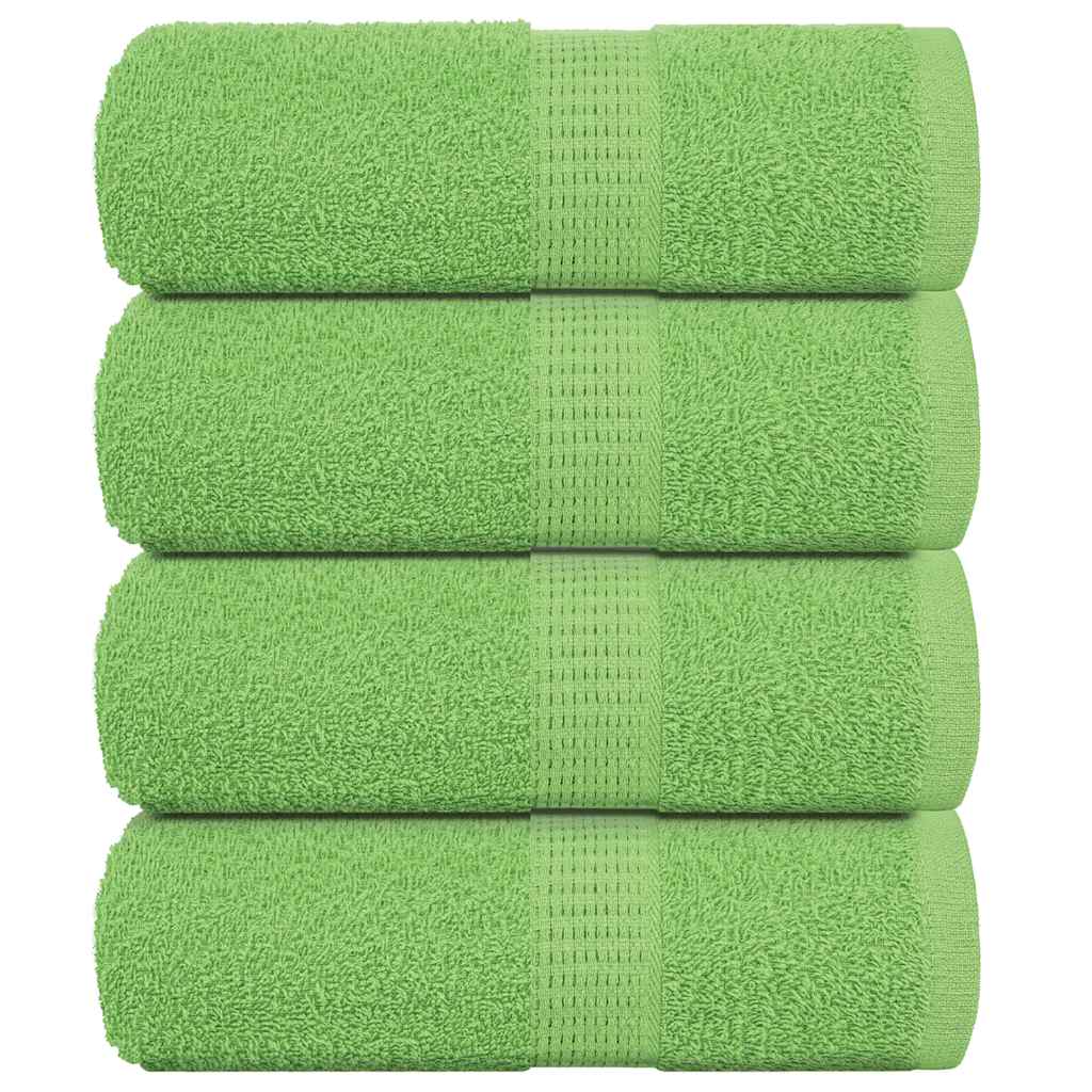 vidaXL Ručníky pro hosty FROGN 4 ks jablečně zelené 30x50 cm 360 g/m²
