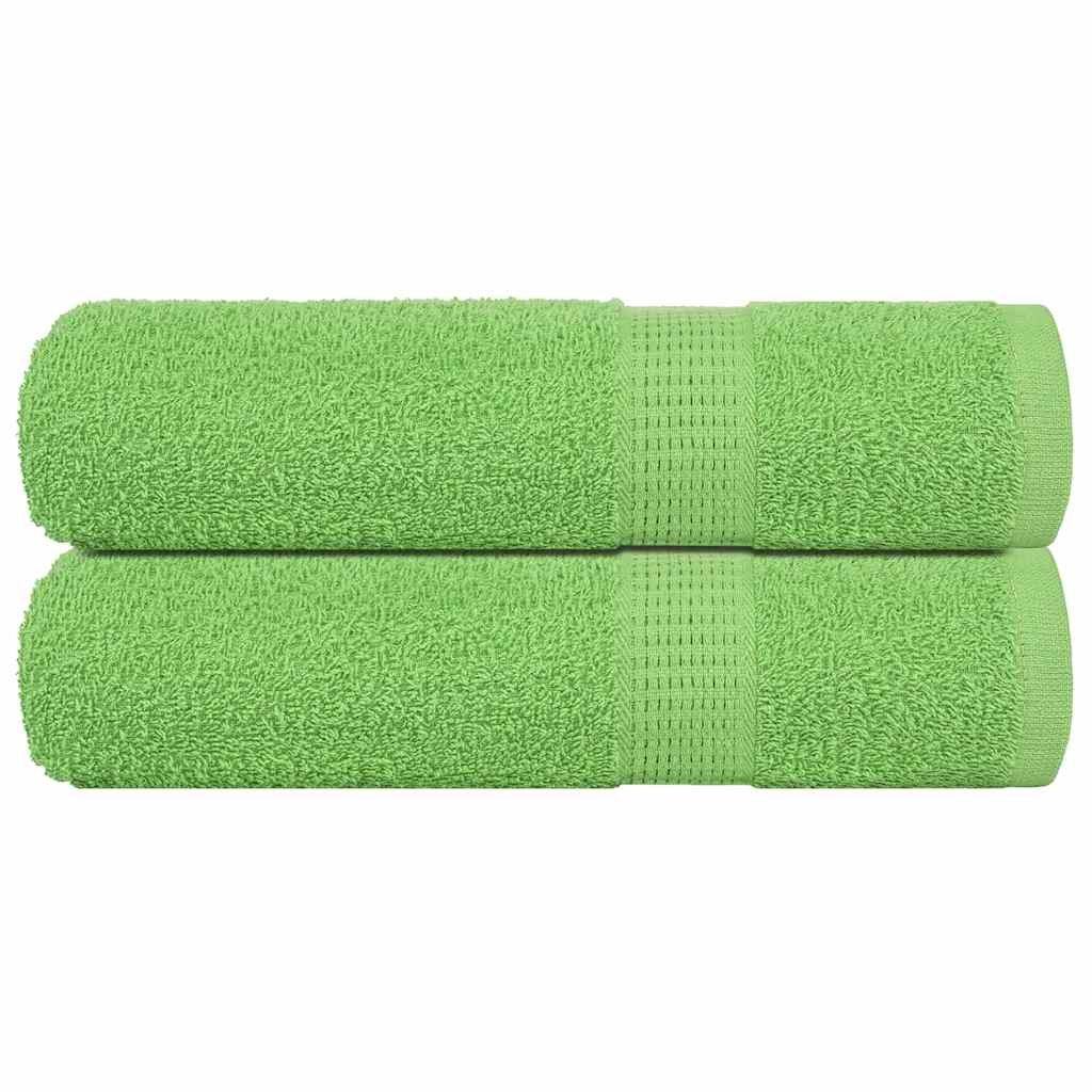 vidaXL Handdukar FROGN 2 st äppelgrön 50x100 cm 360 gsm