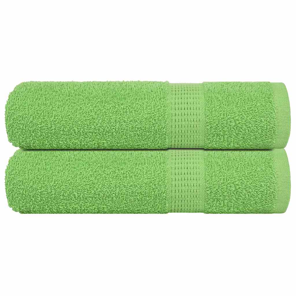 vidaXL Ručníky do sprchy FROGN 2 ks jablečně zelené 70 x 140 cm 360 g/m²