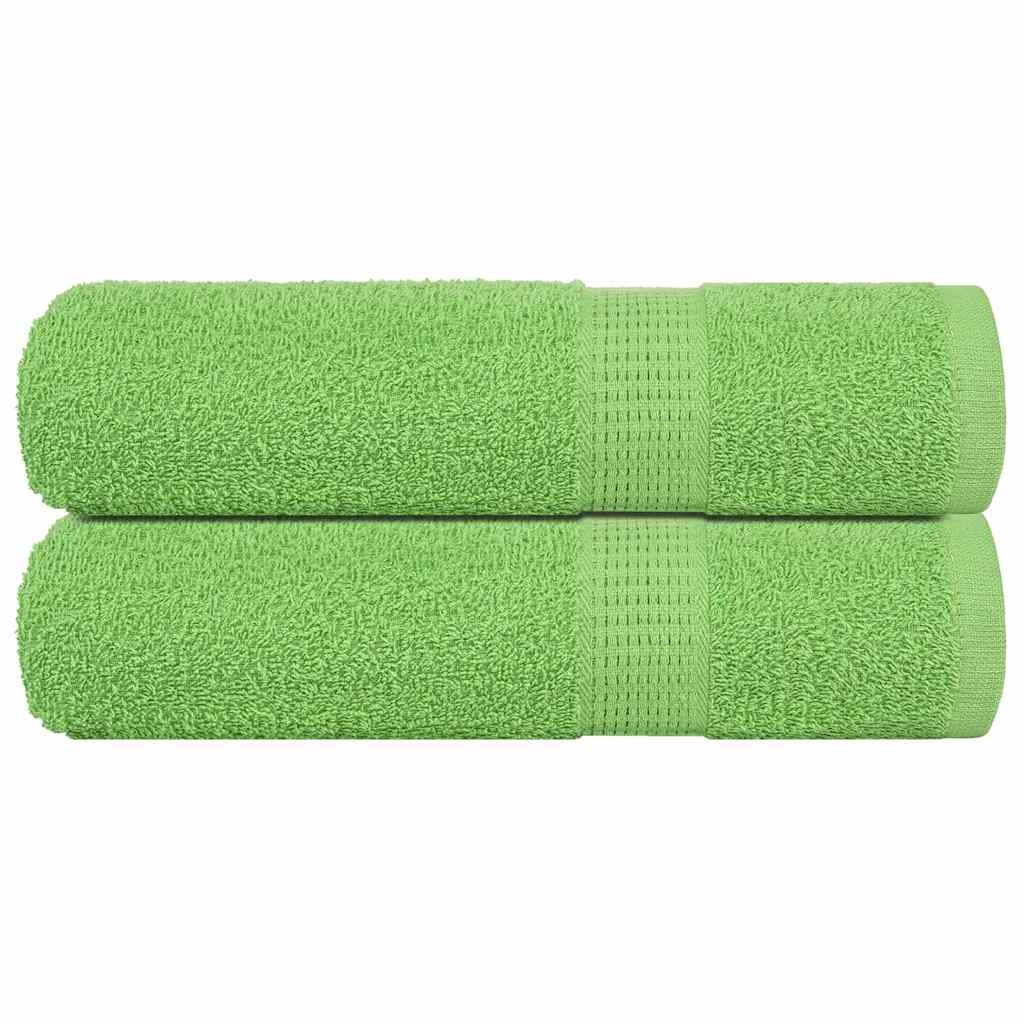 vidaXL Ručníky FROGN 2 ks jablečně zelené 100x150 cm 360 g/m²