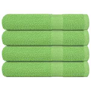 Savna brisače FROGN 4 kosi jabolčno zelene 80x200 cm 360 g/m²