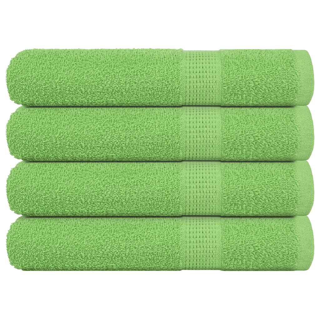 vidaXL Prosoape 4 buc Verde mere 100x200 cm 360 g/m² 100% bumbac