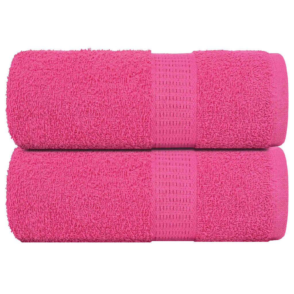 vidaXL Ručníky pro hosty FROGN 2 ks růžové 30x50 cm 360 g/m²