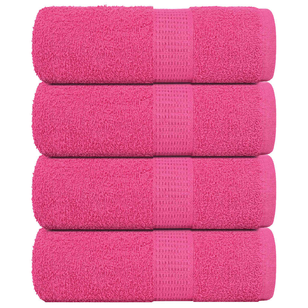 Gästetücher 4 Stk. Rosa 30×50 cm 360 g/m² 100% Baumwolle