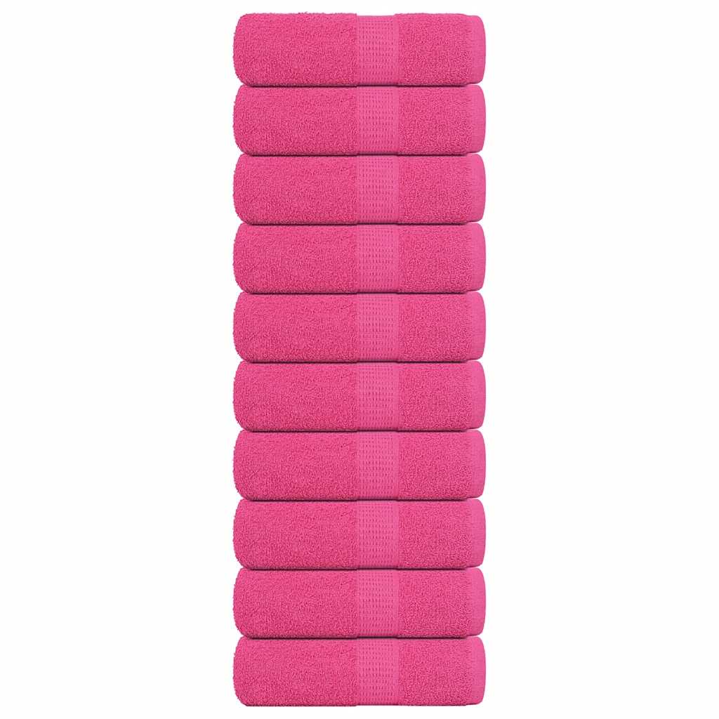 Gästetücher 10 Stk. Rosa 30×50 cm 360 g/m² 100% Baumwolle