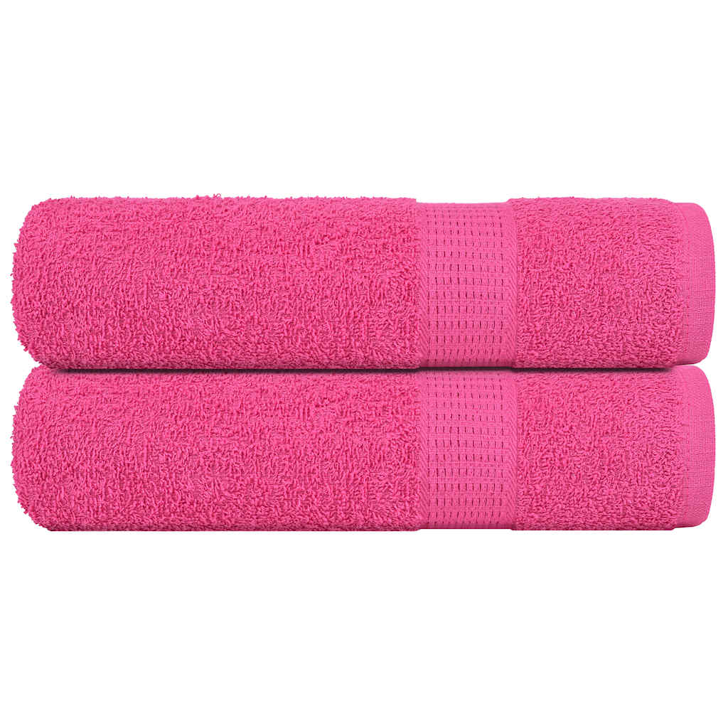 vidaXL Handdukar FROGN 2 st rosa 50x100 cm 360 gsm