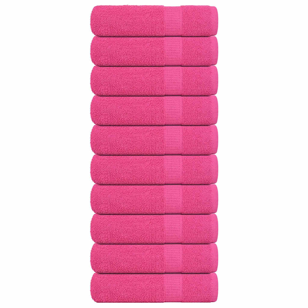 Handtücher 10 Stk. Rosa 50×100 cm 360 g/m² 100% Baumwolle