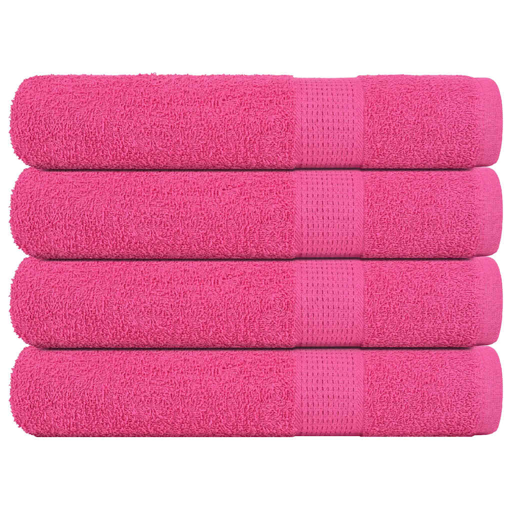 Saunatücher 4 Stk. Rosa 80×200 cm 360 g/m² 100% Baumwolle