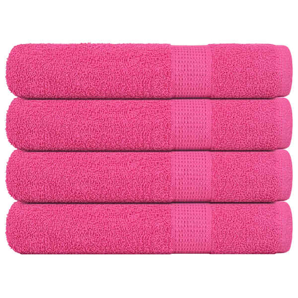 vidaXL r&auml;tikud FROGN 4 tk, roosa, 100x200 cm, 360 g/m&sup2;