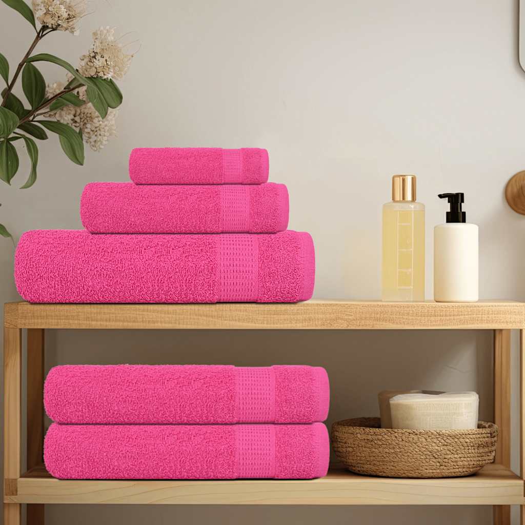 Thumbnail - vidaXL Handtücher 4 Stk. Rosa 100x200 cm 360 g/m² 100% Baumwolle